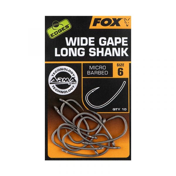 Hameçons Sipmle Wide Gape Long Shank - Fox