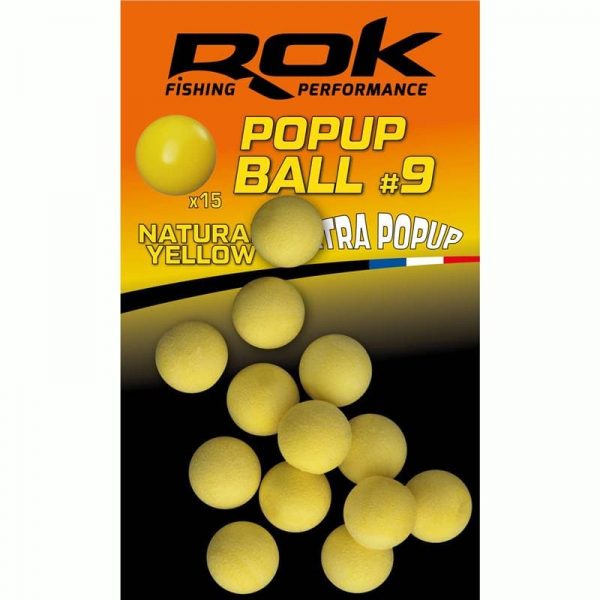 Gamme Appats Artificiel Pop Up Natural Yellow - Rok PopUp Ball #9