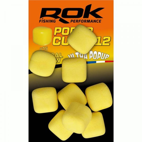 Gamme Appats Artificiel Pop Up Natural Yellow - Rok PopUp Cube #12
